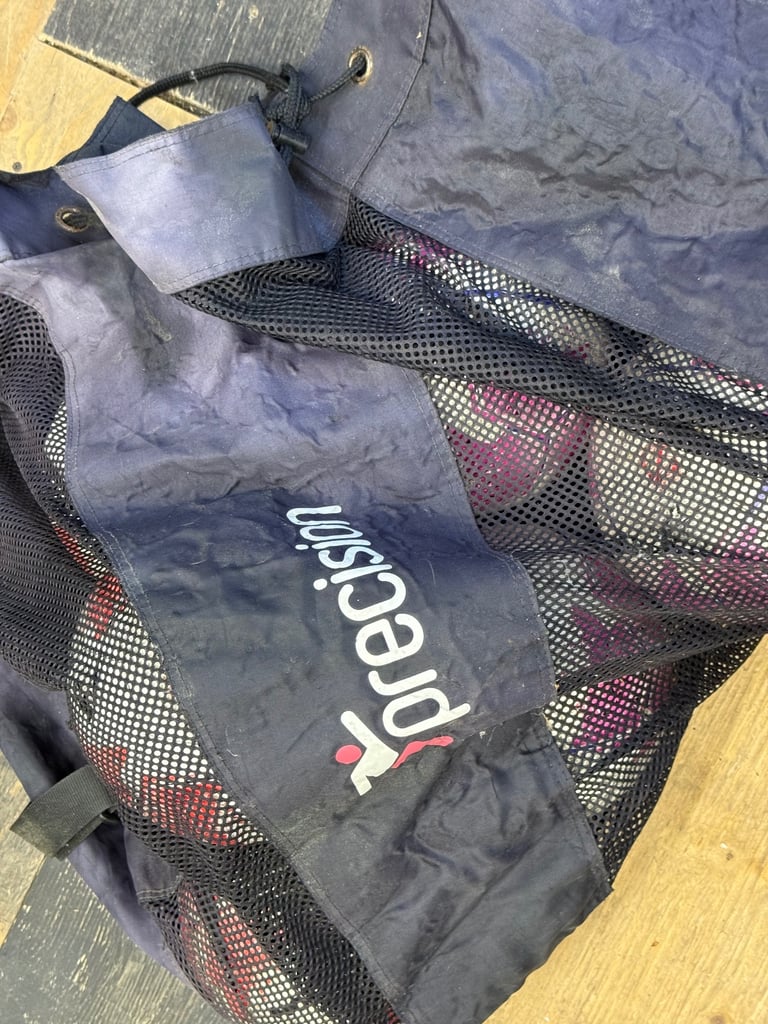 Precision IMS football bag and balls, Ages 9-14