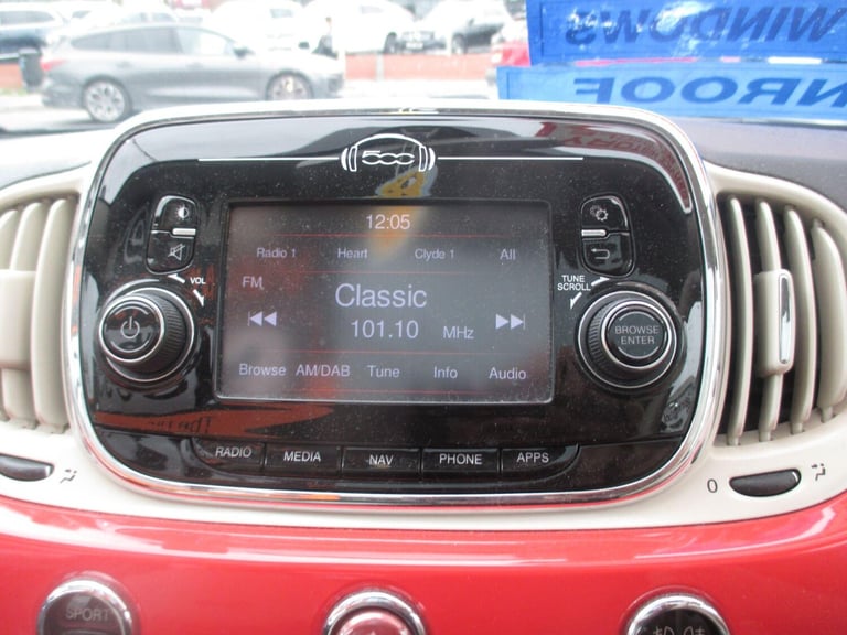 2016 Fiat 500 0.9 TwinAir Lounge Euro 6 (s/s) 3dr HATCHBACK Petrol Manual