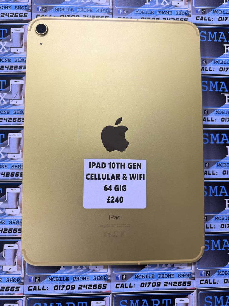 image for IPAD 10TH GENERATION (CELLULAR & WIFI) (64 GIG) (YELLOW) (WARRANTY)