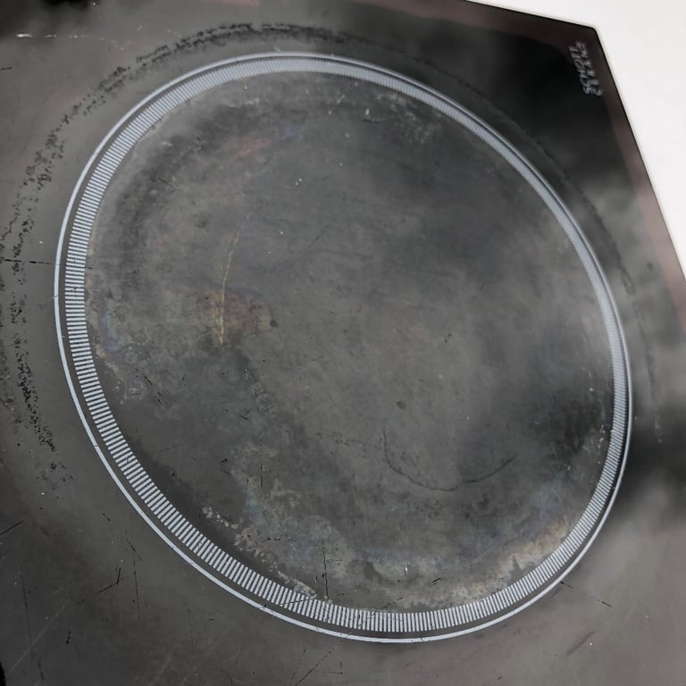 Hotpoint Elegance CRC641DB ELECTRIC HOB Four Rings Glass Ceramic Surface Schott Ceran (£299 ONP)