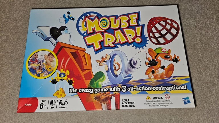Mouse Trap Flushing Toilet Board Game. Hasbro 2011 Edition. Complete & VGC