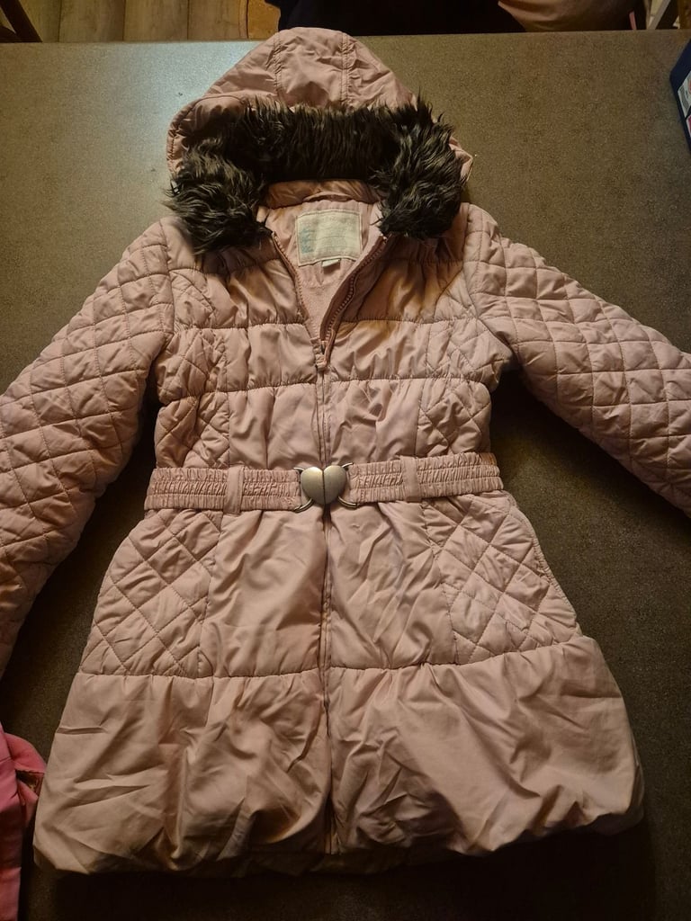 Girls coats and 2 puddle suits ages 7-10