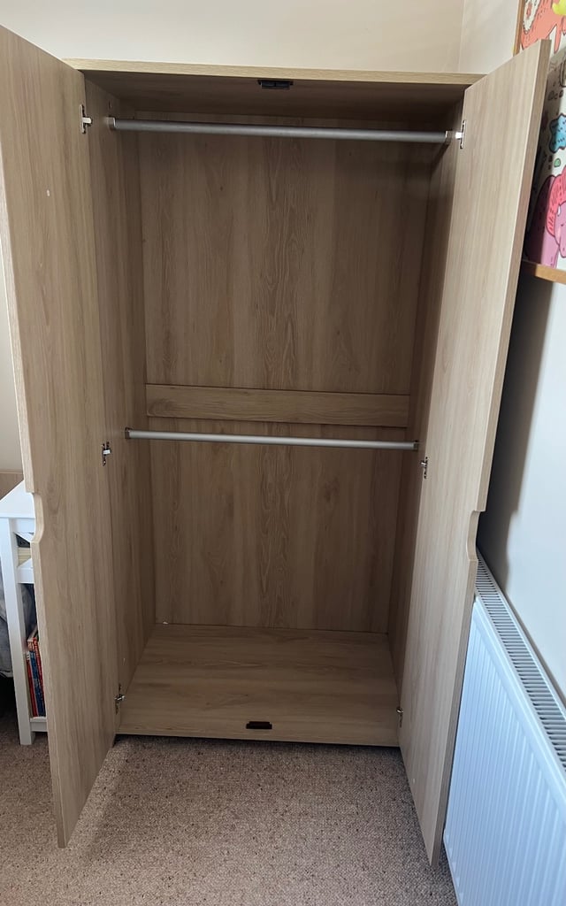 Mamas and papas nursery set - cot, wardrobe, drawers and extras 