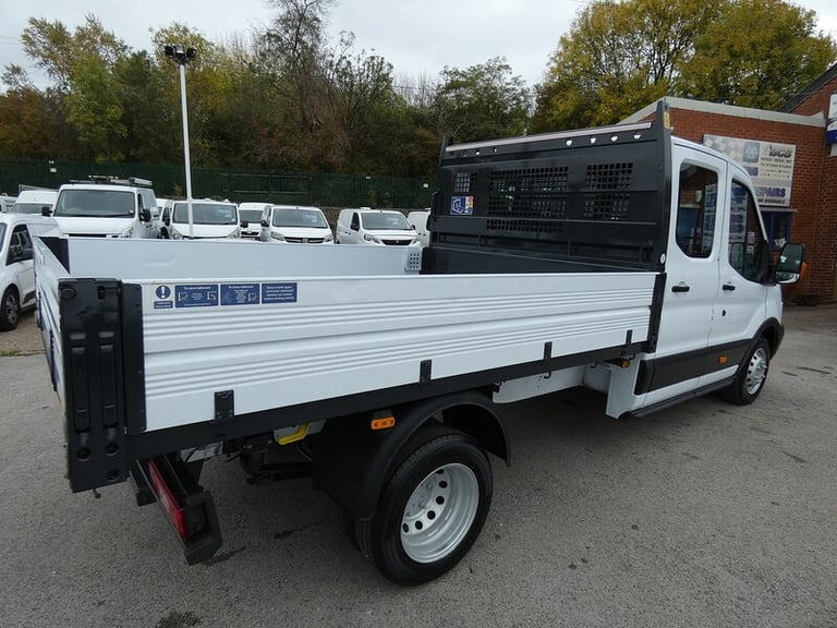 2017 17 FORD TRANSIT DOUBLE CAB TIPPER 81K 7 SEATER LOOK