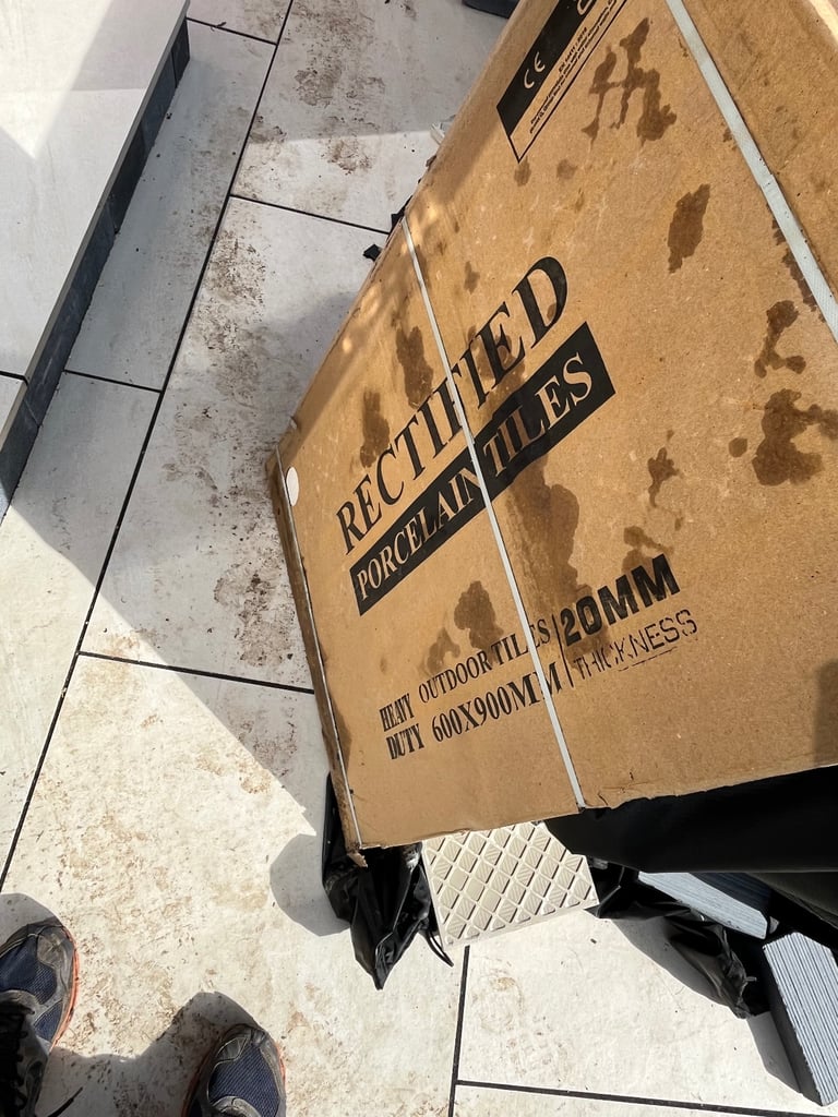 Porcelain patio slabs