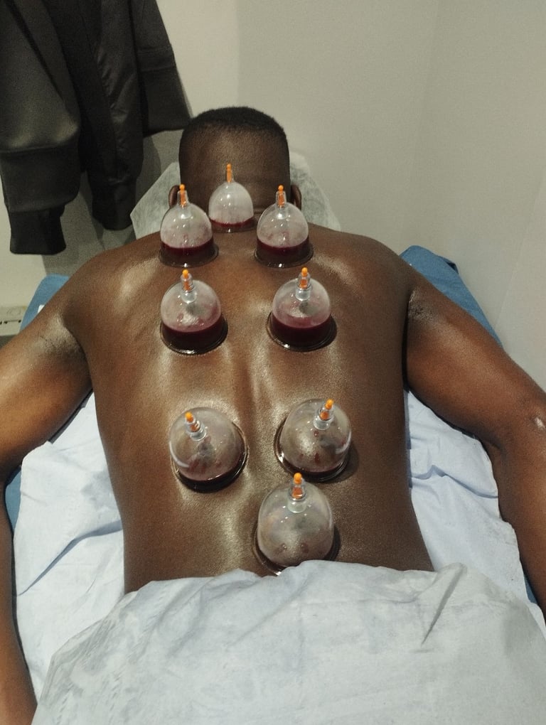 Free zamzam water + miswak (hijama)