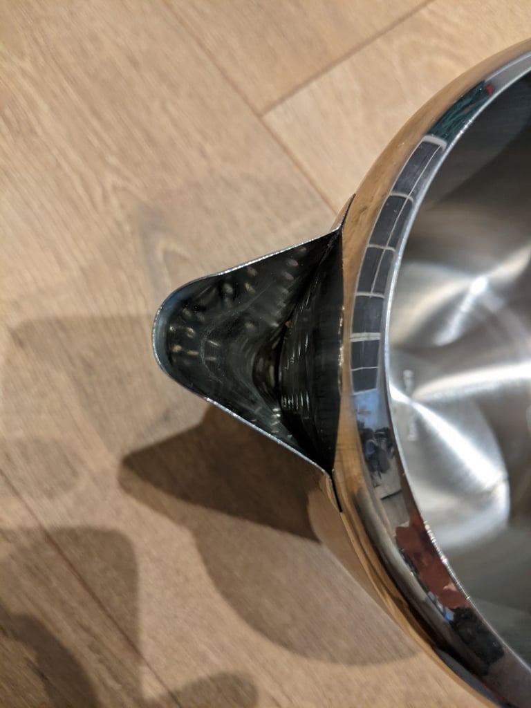 Large coffee pot. Stainless steel.