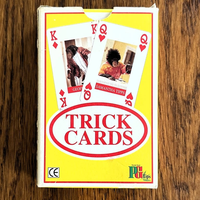 Pack/deck box of vintage PG Tips Tipps Family Trick Cards, Brooke Bond. Complete. £3 ovno. 