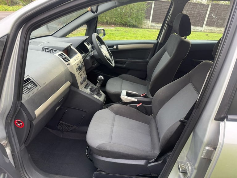 VAUXHALL ZAFIRA 1.6 Exclusive MPV 5 Drs 7-Seater with 12 Months MOT Full-Ser Hist& Low 91K Miles