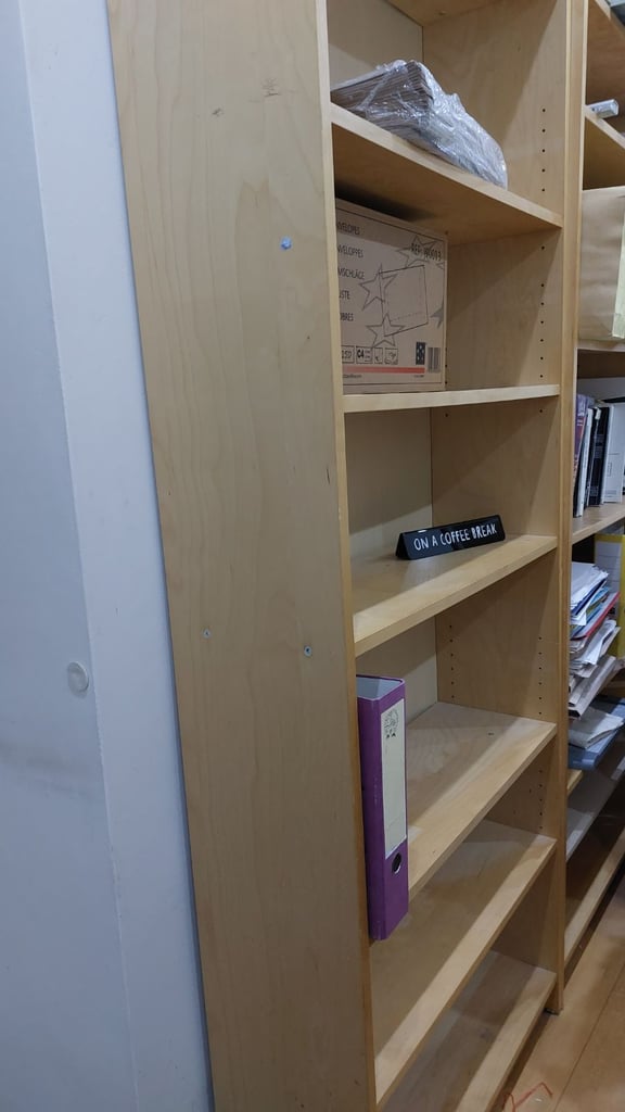 Good strong solid wood bookshelves