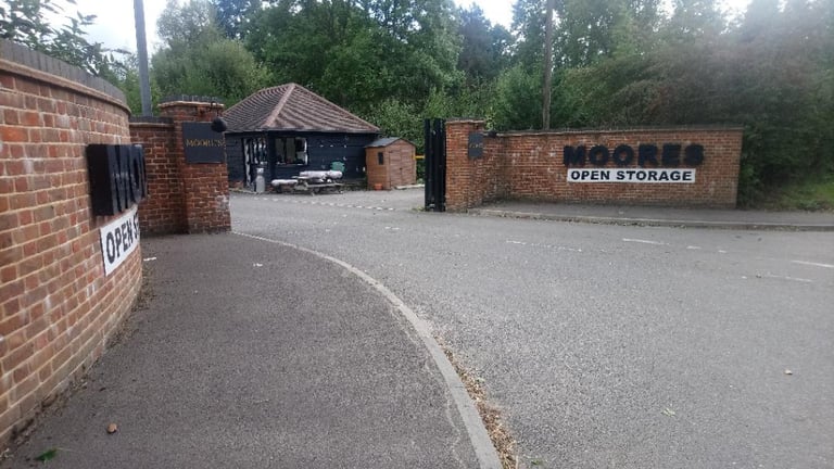 Storage containers and open storage yards