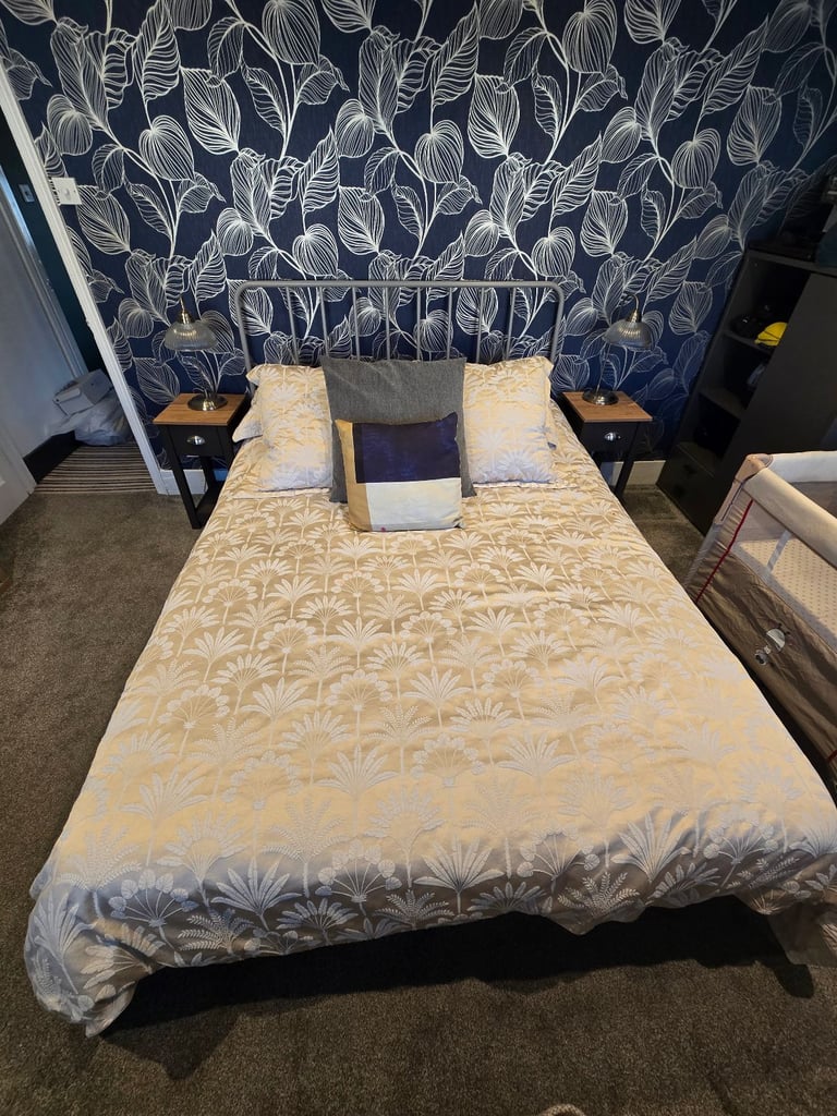image for M&S King Size Bed (+mattress and topper)