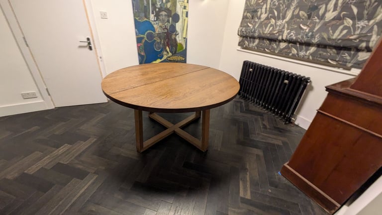 image for Round Dining Table - Oak Veneer