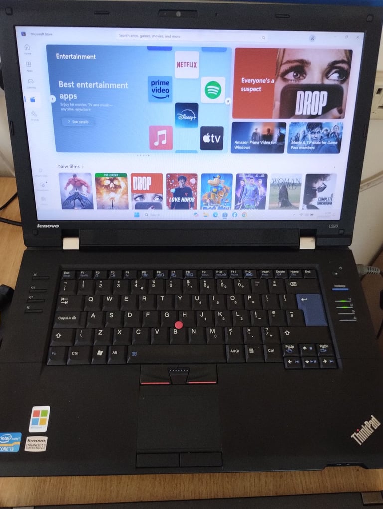 Lenovo Laptop. Windows 11, FULL MS OFFICE, 8GB RAM, 128GB SSD,DVD, Delivery.  Big screen