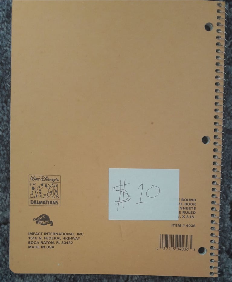 Notebook Disney’s 101 Dalmatians – post or collect