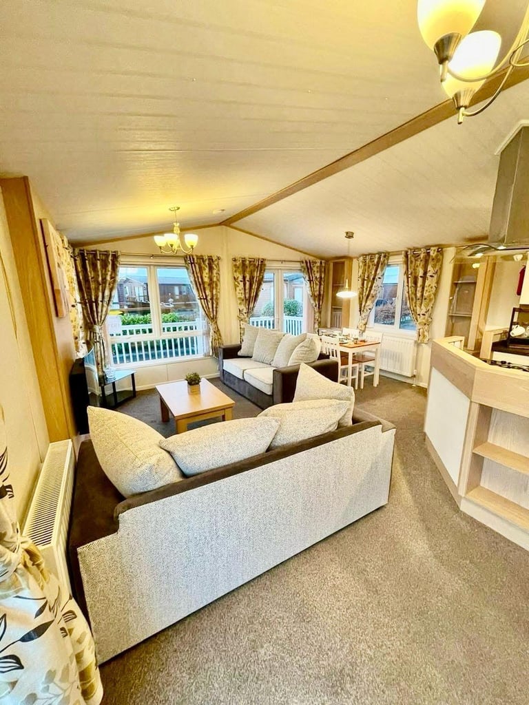 STUNNING LODGE BY THE BEACH FREE 2025 SITE FEES TOWYN NORTH WALES CORNER PLOT