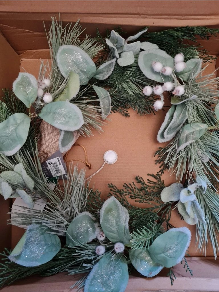 New Next Pre Lit Christmas Wreath