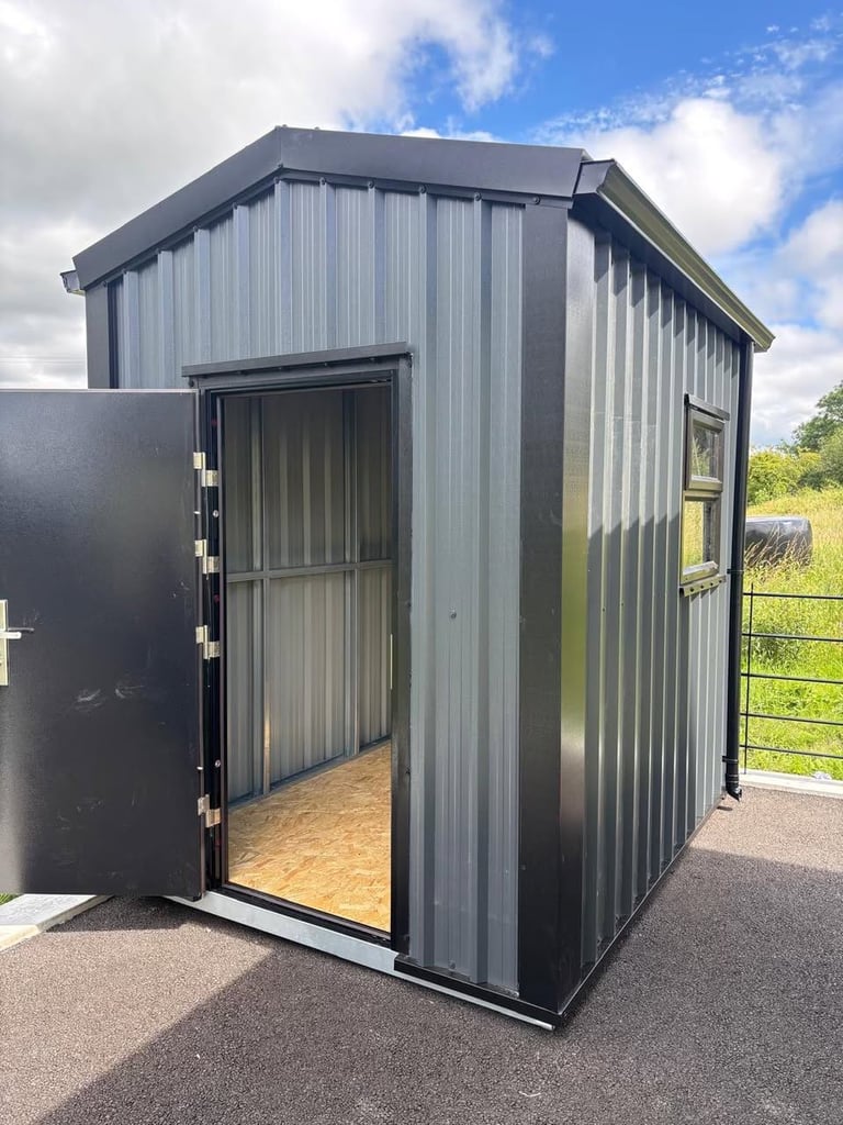 Steel Shed Delivered & Built – Flat Pack Available