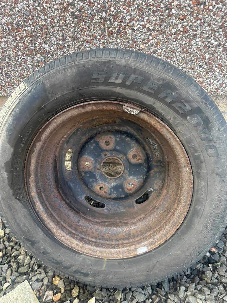 Ford transit van 195/70/15 spare wheel & tyre 195 70 15 mk6 mk7 parts good rim