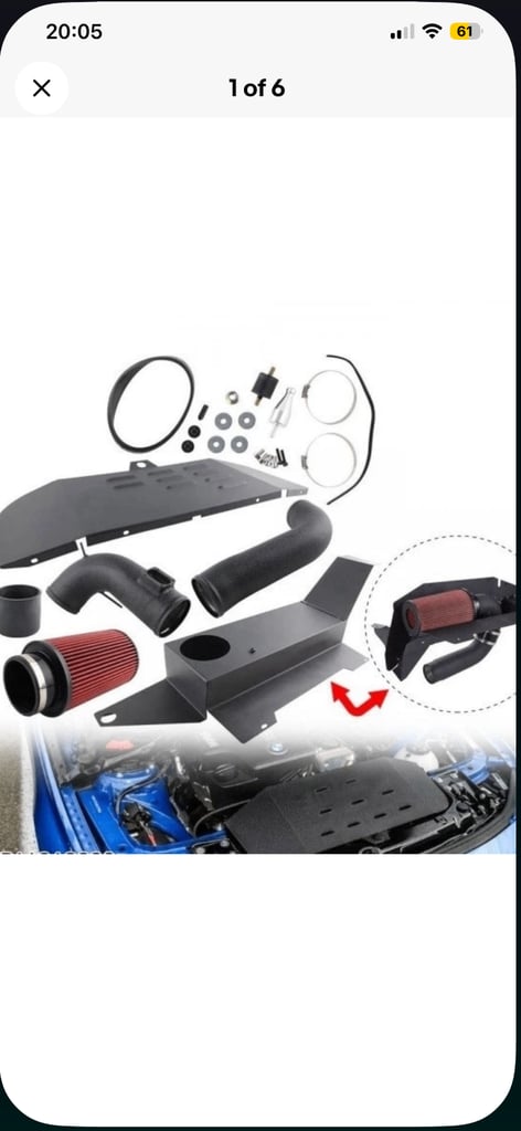 image for BMW 320i cold air induction kit