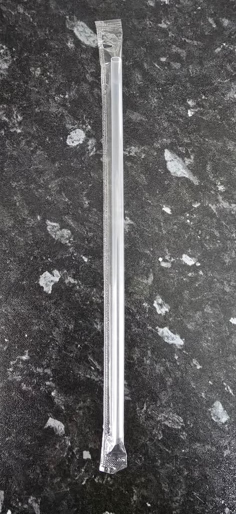 100 Plastic Drinking Straws - Brand New