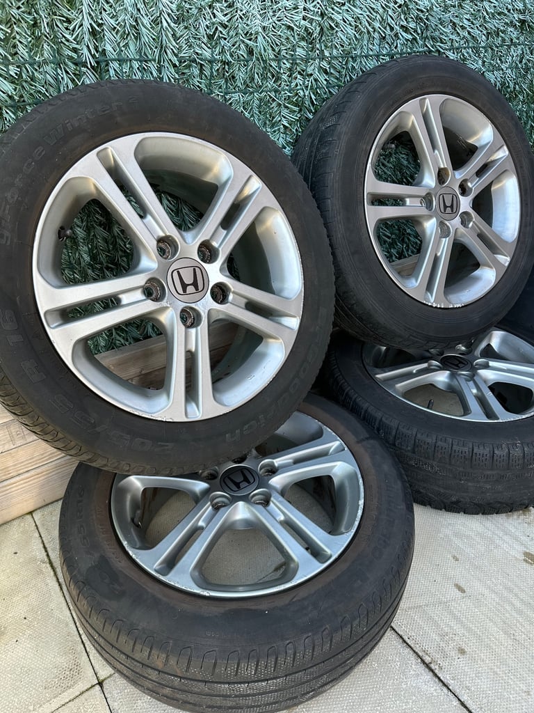 Honda Wheels 16” Good Condition With Tyres 