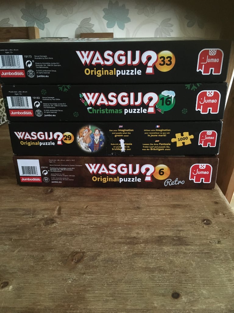 5 different Wasgij puzzles