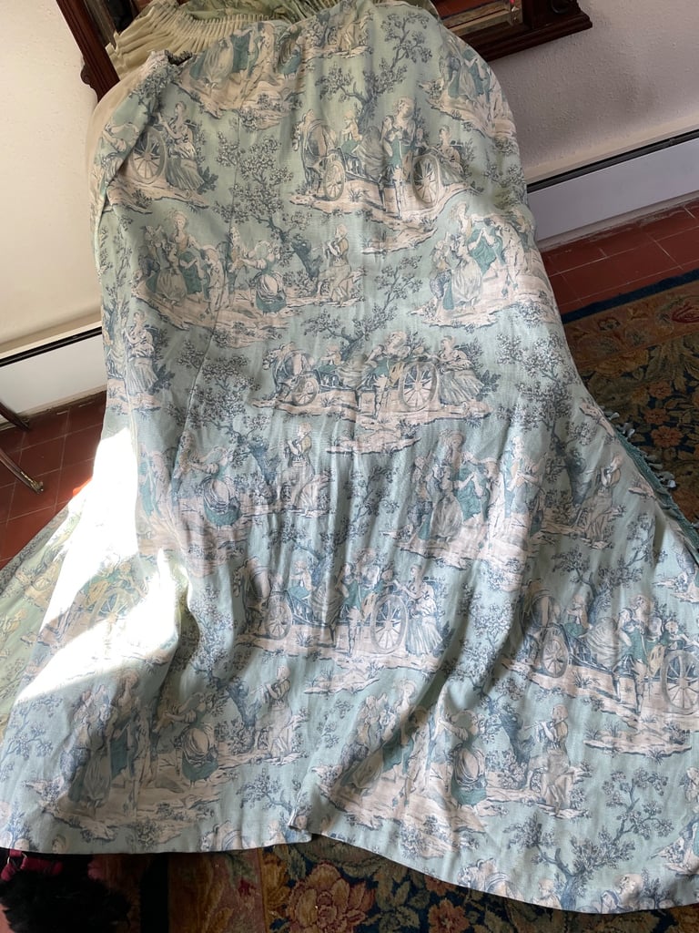 SHEILA COOMBS COLLECTION "Eliot" - Toile heavy  linen curtains bespoke 