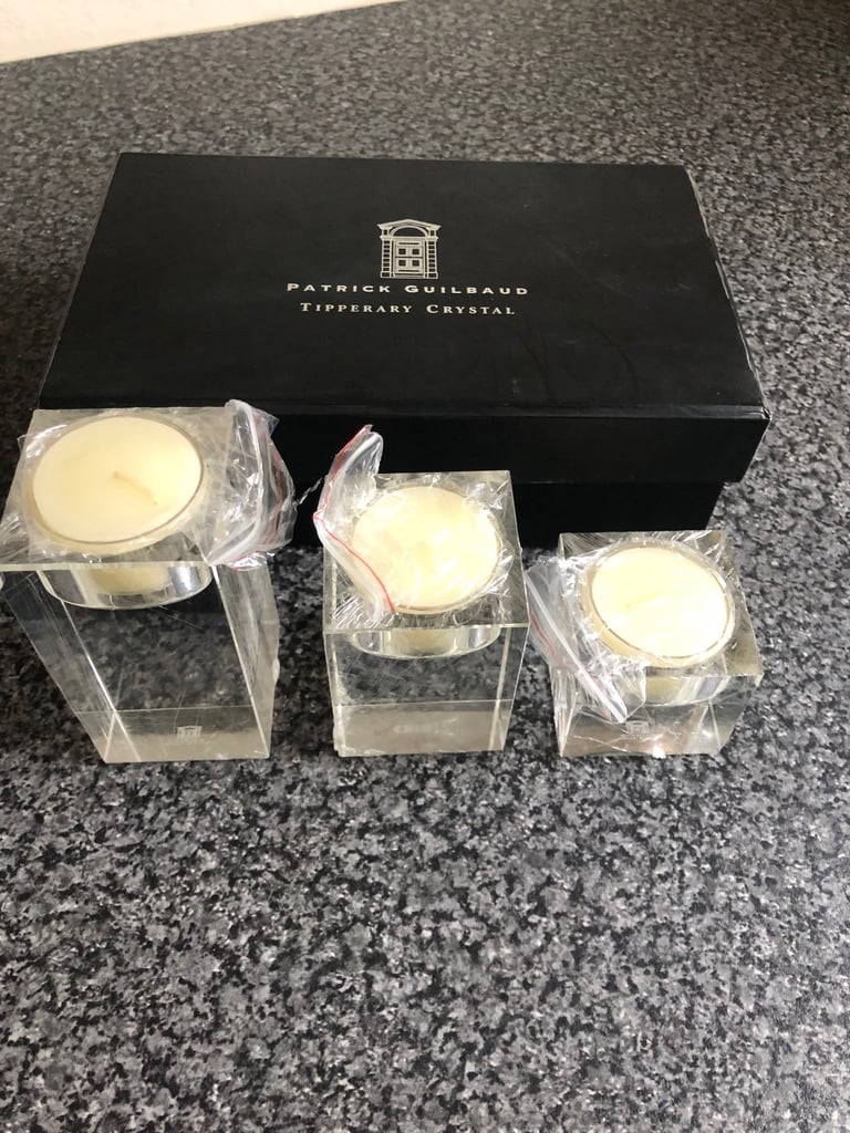 image for Tipperary Crystal tea light Gift Set