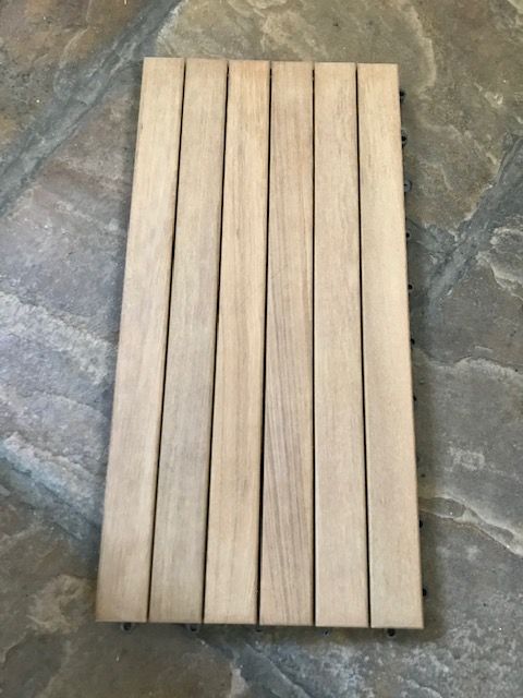 image for ‘A’ Grade Interlocking Teak Tiles 300 x 600 x 24mm - New