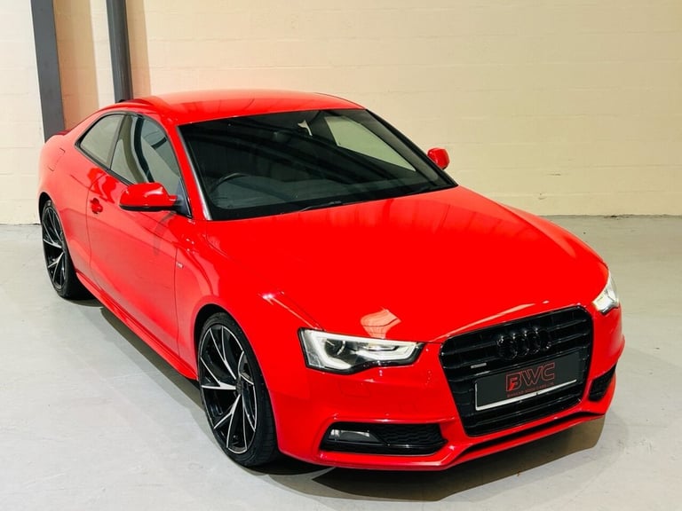 AUDI A5 2.0 TDI S LINE COUPE 2 DOOR DIESEL MANUAL QUATTRO 177 RED 2014