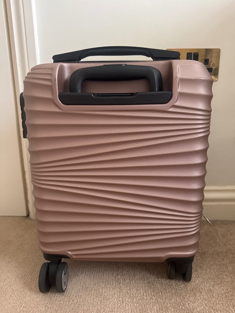 LYS PARIS Small Hard Shell Pink Suitcase 