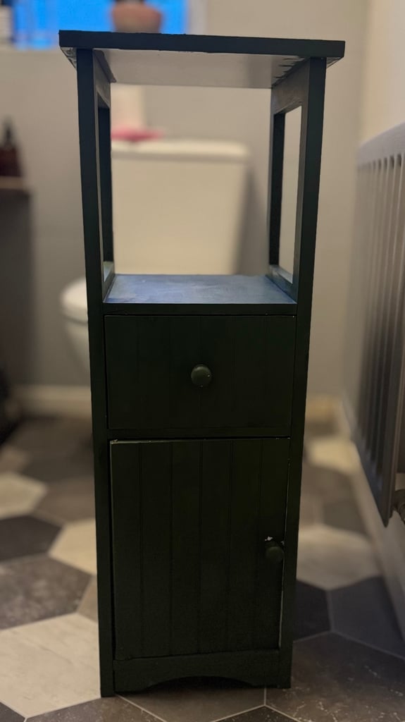 image for *FREE* Green Wooden Bathroom Cabinet
