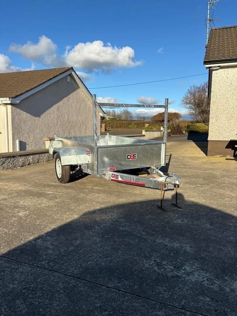 Car Trailer - 7 x 4 - Galvanised - DSE