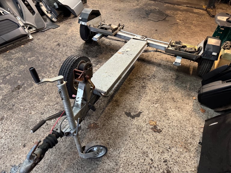 Car ,van recovery dolly towing trailer ramps straps hand winch 