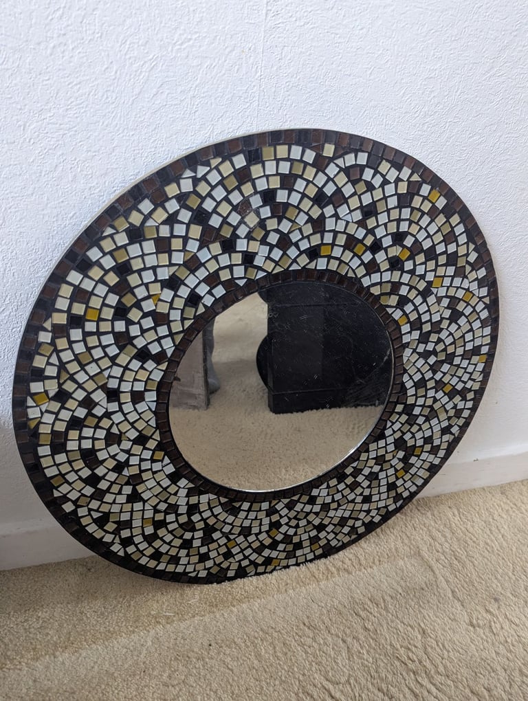 image for Round mosaic mirror