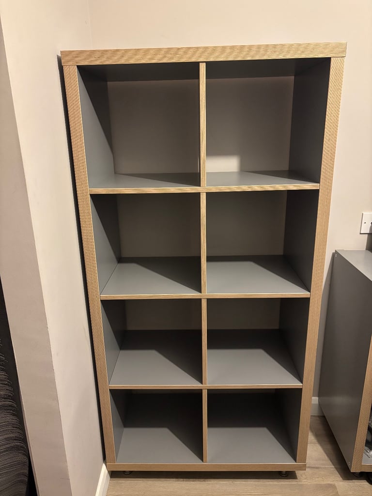 Ikea kallax 4x2 x3 available. With feet. Used 