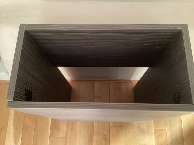 Concealed toilet unit grey 500mm wide