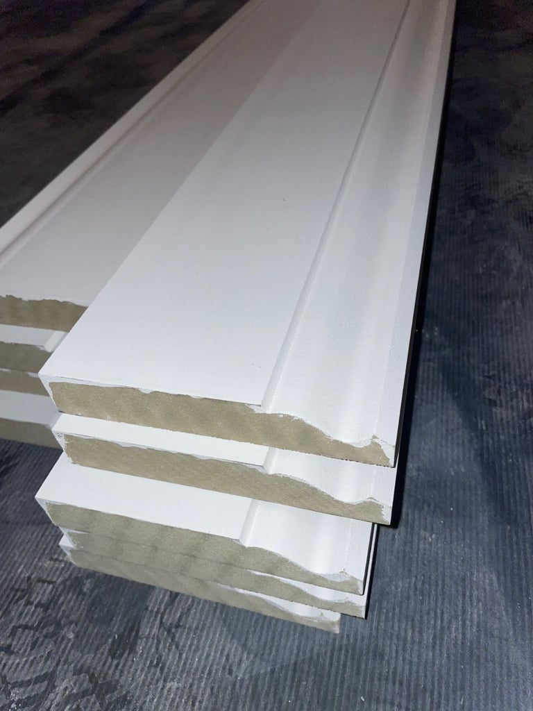 9x High Density Moisture Resistant (MR) MDF_Ogee 1 Skirting Boards – 4200mm, Primed Finish