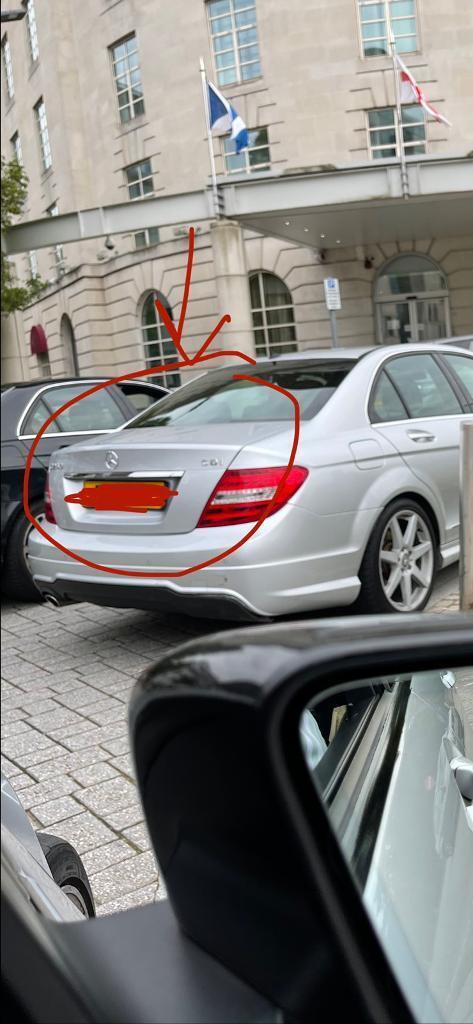 Mercedes c class c220 W204 silver boot 