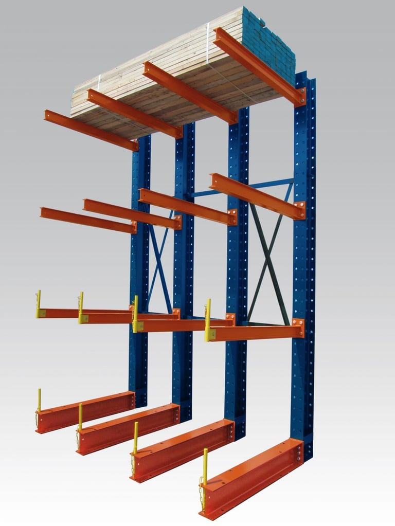 Cantilever heavy duty racking
