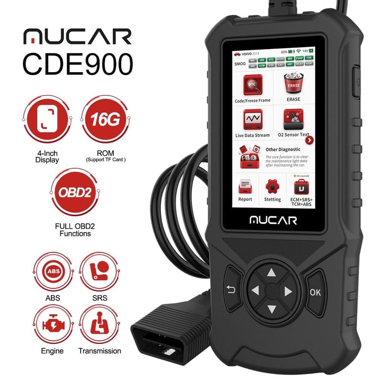 MUCAR CDE900 Pro OBD2 Car Diagnostic Scanner 2025 New Version