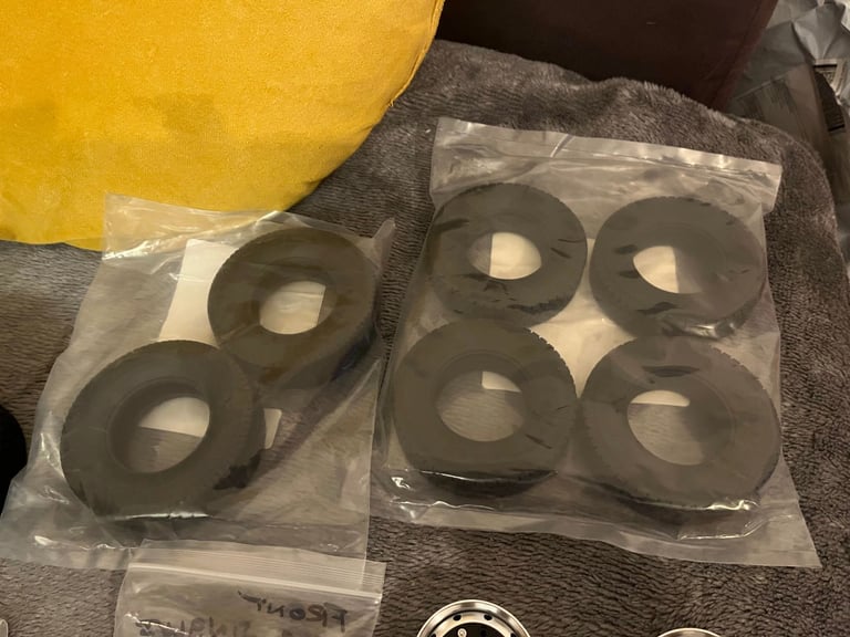 brand new tamiya 1/14scale ALLUMINIUM UPGRADES WITH TYRE UPGRADES. JOBLOT 