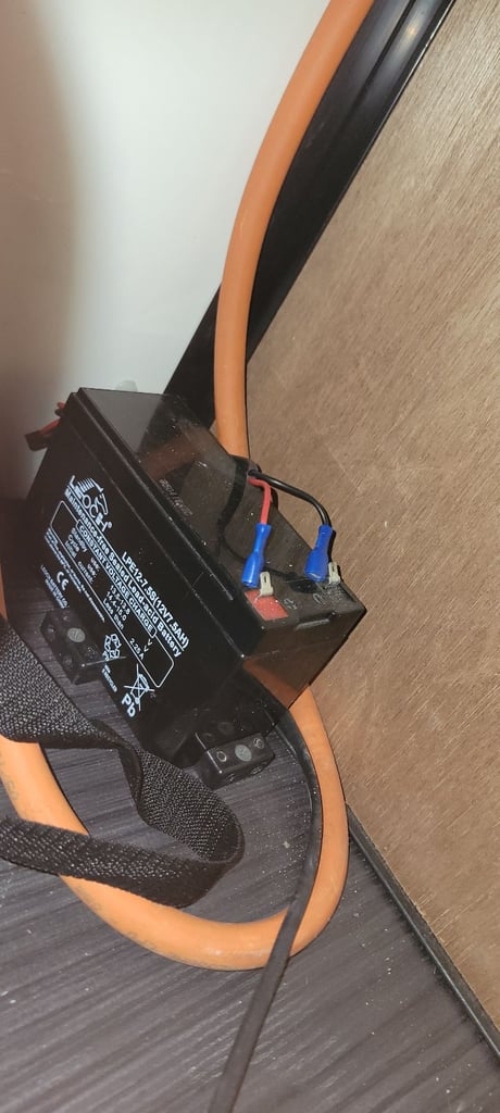 Camper van sink and gas burner hob with 2x USB and cigarette lighter style charging ports