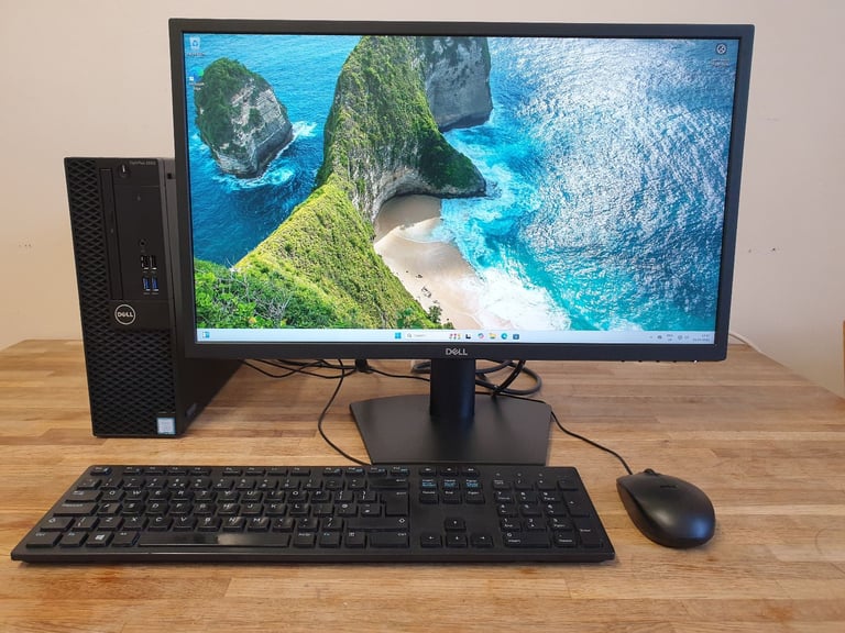 image for FULL SET Dell Optiplex 7060 - Core i7 8700 - 16GB Ram - 256GB SSD - Windoompuws 11 Pro Computer PC