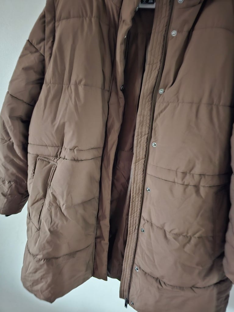 Women dark brown coat 2XL 