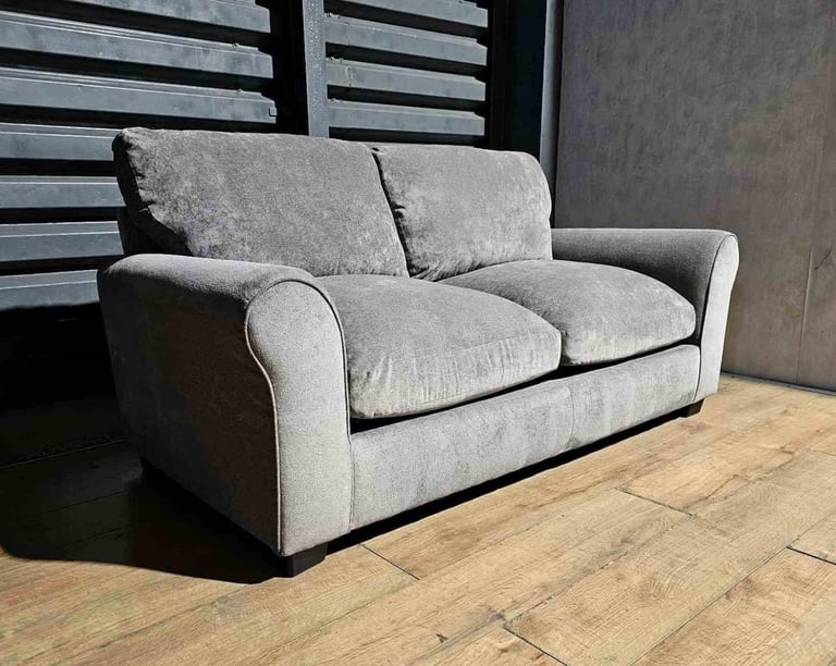 Hardly Used Fabric Sofa Bed - Grey.