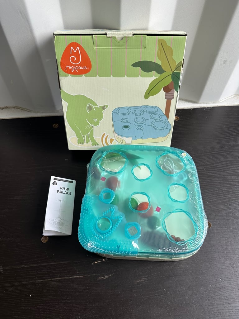 Migipaws 7-in-1 Interactive Automatic Cat Toy with Motion Sensor LED Night Mode