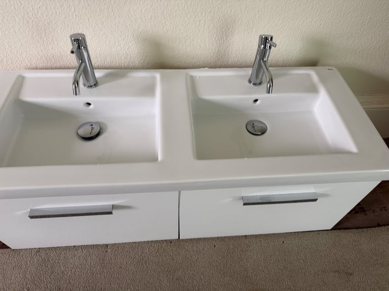 Roca Prisma 1200mm Double Sink Vanity Unit