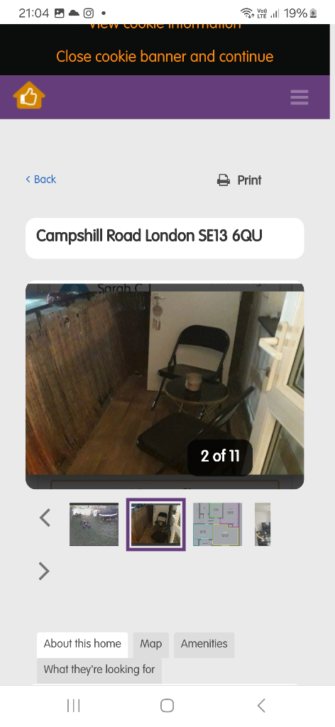 Homeswap 2 bed looking for 1 bed